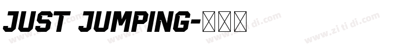 Just Jumping字体转换